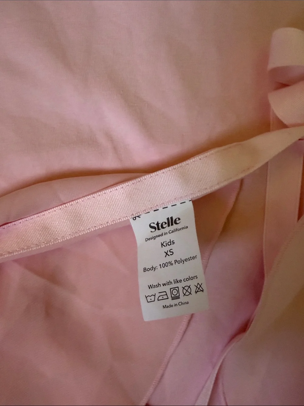 Stelle Pink Leotard with Puff Sleeves and adjustable skirt wrap